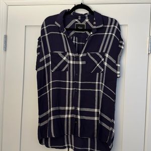 Rails Sleeveless Plaid Top